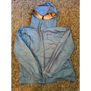 Marmot XL Rain Jacket - Light Blue - Lined